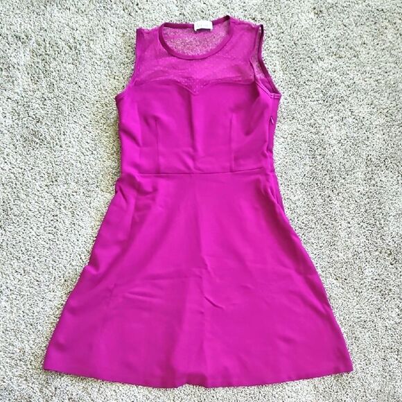 Nwt Red Valentino  Magenta Sleeveless Dress L - Picture 2 of 11